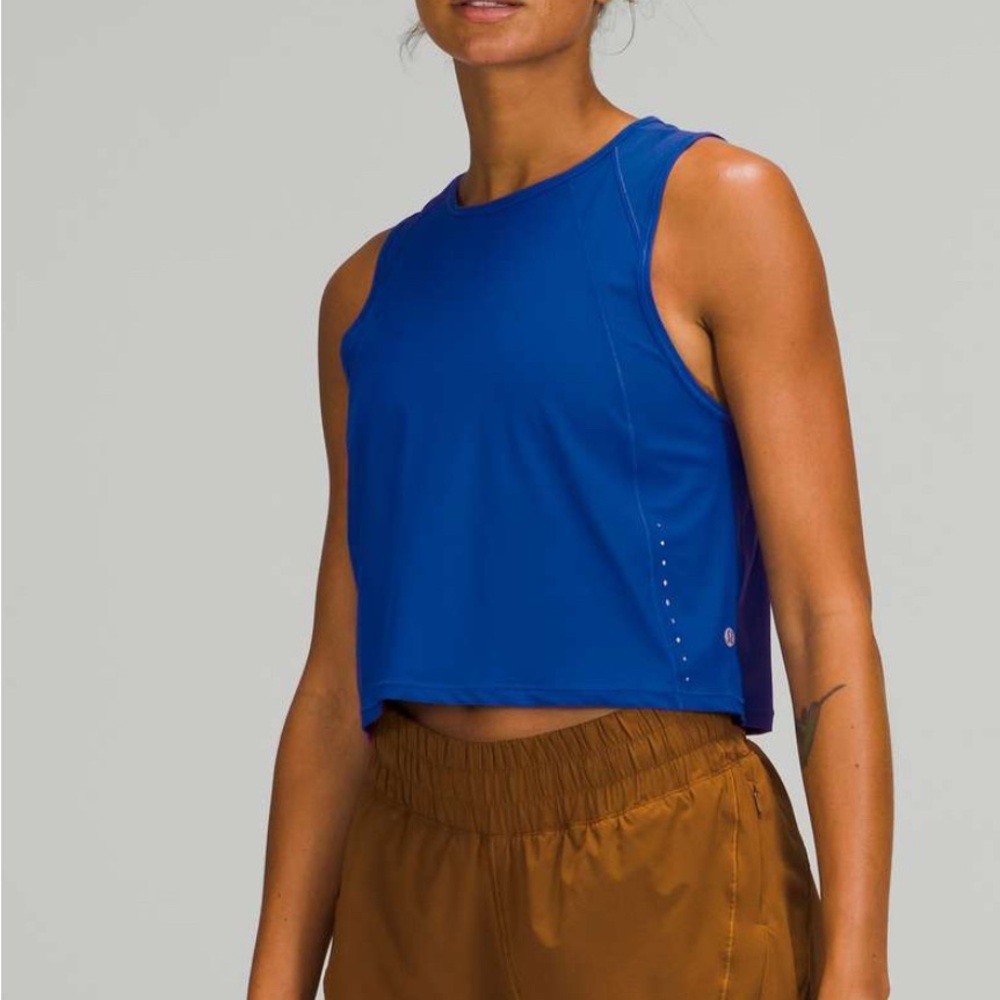 Lululemon Sculpt Tank Top Blazer Blue Tone Size 6 NO LONGER SOLD